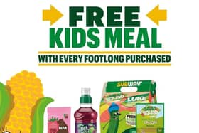 Subway’s popular Kids Eat Free deal will be returning to participating restaurants across the UK for the Easter school holidays, from Monday, March 25 to Sunday, April 14. Photo: Subway