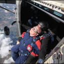 Giles takes on skydive for dementia charity