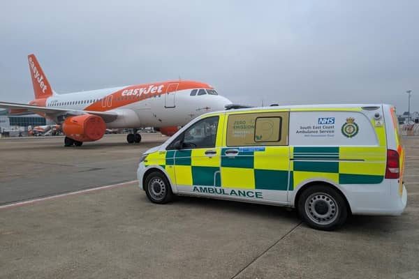 The Gatwick Solo team, or ‘Gatso’, will begin on Monday, February 17, and will see a single SECAmb responder unit permanently based at the airport to cover both landside and airside areas, working closing with the London Gatwick teams. Picture contributed