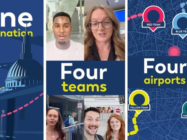 A new social media challenge has showcased the speed and connectivity of getting from London Gatwick into the heart of the capital. Picture: Gatwick Media