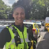 Surrey Police officer Sergeant Candice Gill. Pictures courtesy of Surrey Police