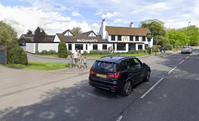 Visual of proposed McDonald's on Portsmouth Road, Cobham. (Credit: McDonald's/ Elmbridge Borough Council planning documents)