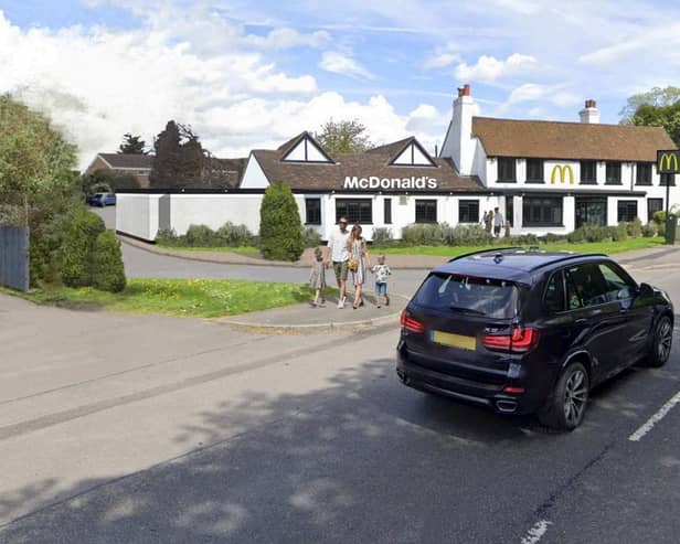 Visual of proposed McDonald's on Portsmouth Road, Cobham. (Credit: McDonald's/ Elmbridge Borough Council planning documents)
