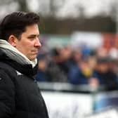 Horsham manager Dominic Di Paola has said that his side have shown ‘what they’re capable of’ during the team’s memorable FA Cup run this year as the Hornets bowed out of the competition with a 3-0 defeat to Sutton United. (Photo by Bryn Lennon/Getty Images)