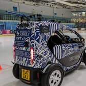 The car on the ice