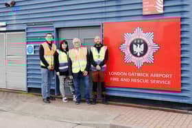 (L-R) Przemyslaw Karpicki, Holly-May Parrish (passenger operations), Eddie Barnes and Scott Ronaldson