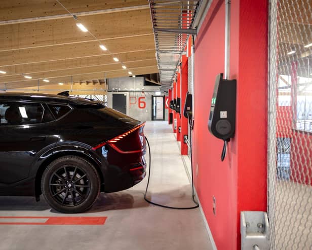 A CTEK EV charging installation