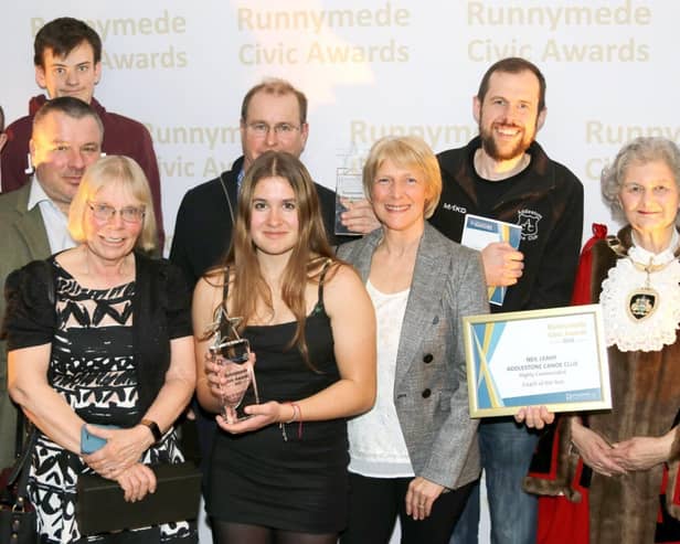 Winners at the inaugural Civic Awards earlier this year. Picture: Runnymede Borough Council