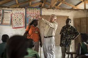 Nick Hewer in Sierra Leone . Picture: submitted