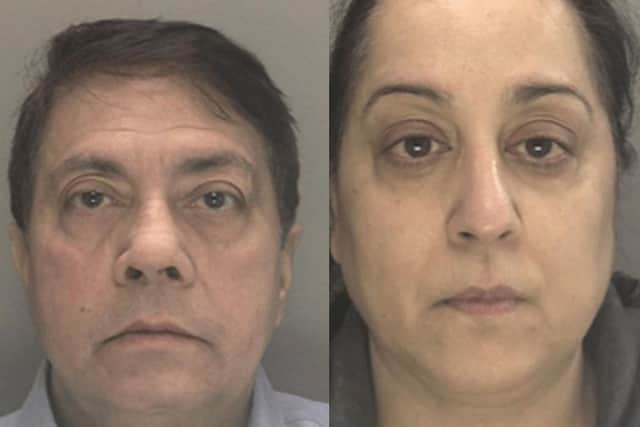 Anil Mawkin (left) and Sukhbir Mawkin both pleaded guilty to two counts of burglary relating to the theft of high-value jewellery from homes near Lower Beeding and Copthorne in October and November 2023. Picture courtesy of Sussex Police