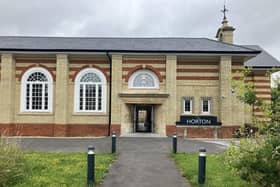 Front View Of Outside The Horton Centre, Epsom. (Credit: Emily Dalton/LDRS)