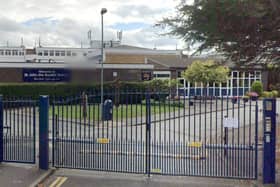 Close-up of St John the Baptist School, Elmbridge Lane, Woking. (Credit: Google Street View)