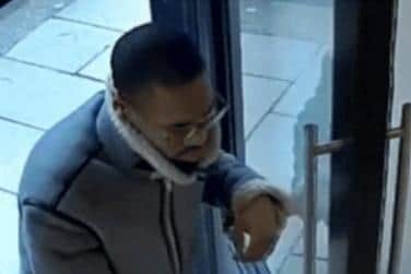 Surrey Police are still looking to identify the remaining two men in these CCTV images. Pictures courtesy of Surrey Police