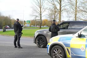 Sussex Police said a security cordon is in place around the South Terminal at Gatwick Airport, following the ‘discovery of a suspected prohibited item in luggage’. Photo: Eddie Mitchell