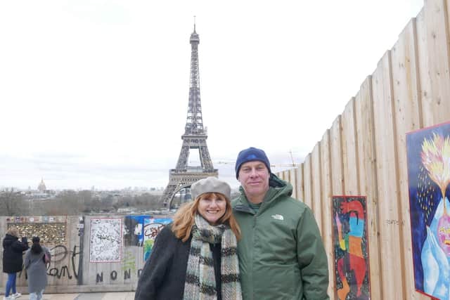 Wife Phillipa and John Starns