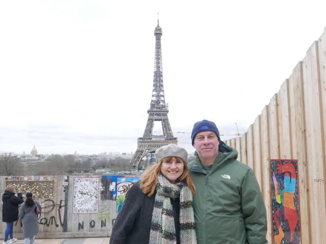 Wife Phillipa and John Starns