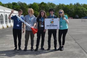 Team Wendle at the CanSat national final.