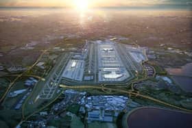 Heathrow shown with a third runway over the M25 (image Heathrow)