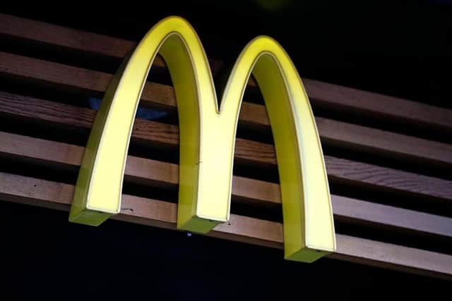 A McDonald's near London Gatwick has installed electric vehicle charging points. Picture by TOLGA AKMEN/AFP via Getty Images
