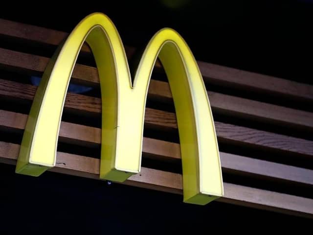 A McDonald's near London Gatwick has installed electric vehicle charging points. Picture by TOLGA AKMEN/AFP via Getty Images