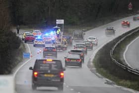 Crawley Avenue was closed for hours after a fatal collision on Tuesday, December 19. Photo: Sussex News and Pictures