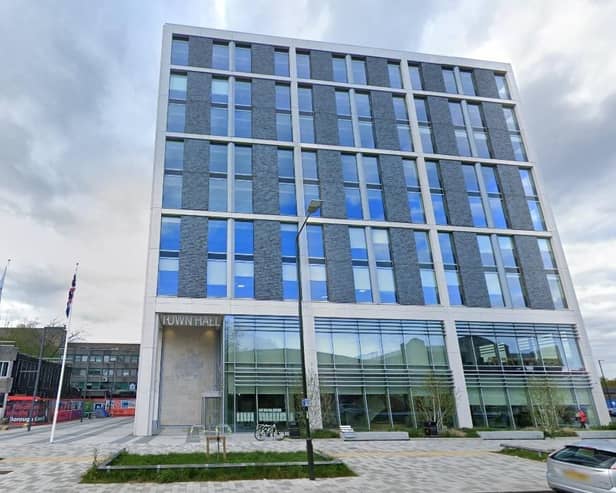 Crawley Town Hall. Image: GoogleMaps