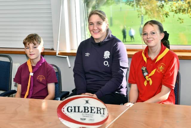 Poppy Cleall meets local Scouts to launch partnership