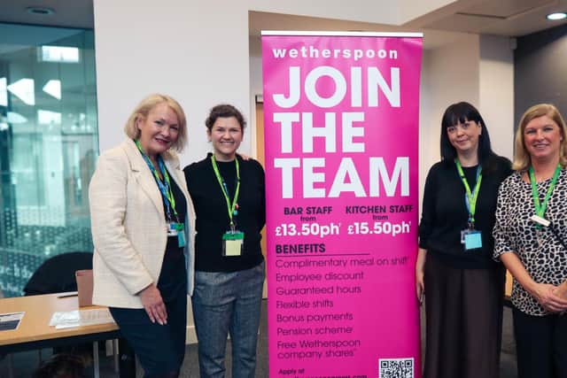 Employers from brands such as Wizz Air, SSP and JD Wetherspoons spoke to prospective candidates at the jobs fair about roles in hospitality, baggage handling and security on 15 February at Croydon College. Picture: London Gatwick